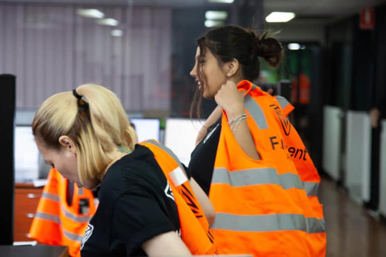 Two Fulfilment Australia employees working in the warehouse