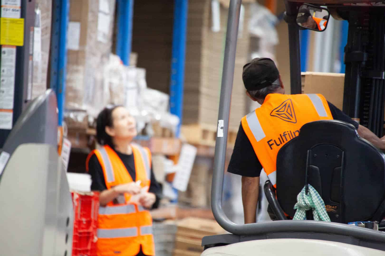 Fulfilment Australia employees loading and delivering packages
